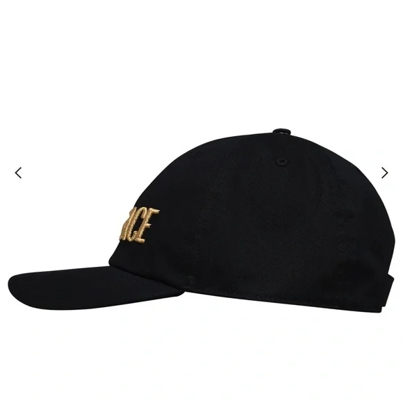 Authentic Versace Logo-Embroidered Black Baseball Hat. Size 57. New condition.